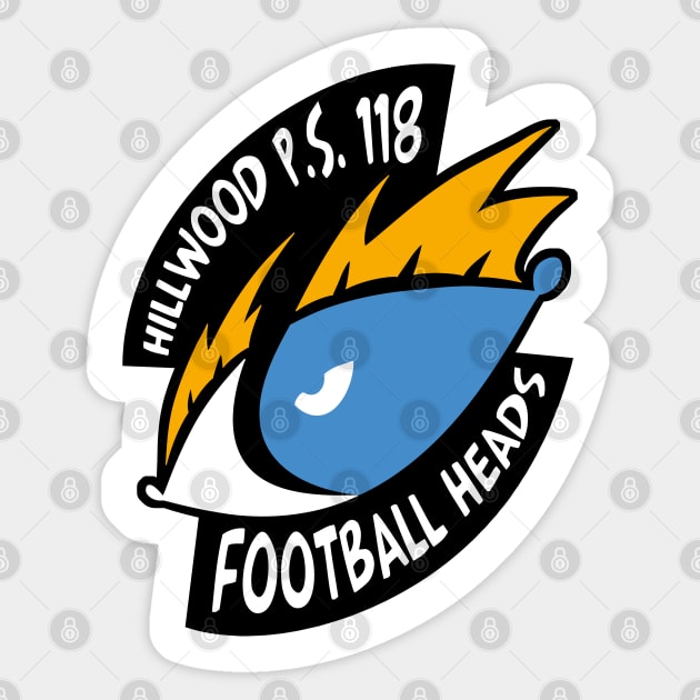 Hillwood Football Heads Sticker by DixonDesigns